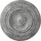 Ekena Millwork Artis Ceiling Medallion (Fits Canopies up to 6 7/8"), 15 3/4"OD x 1 3/8"P, Ultra Pure White Crackle CM15ARUWC - alternate 1